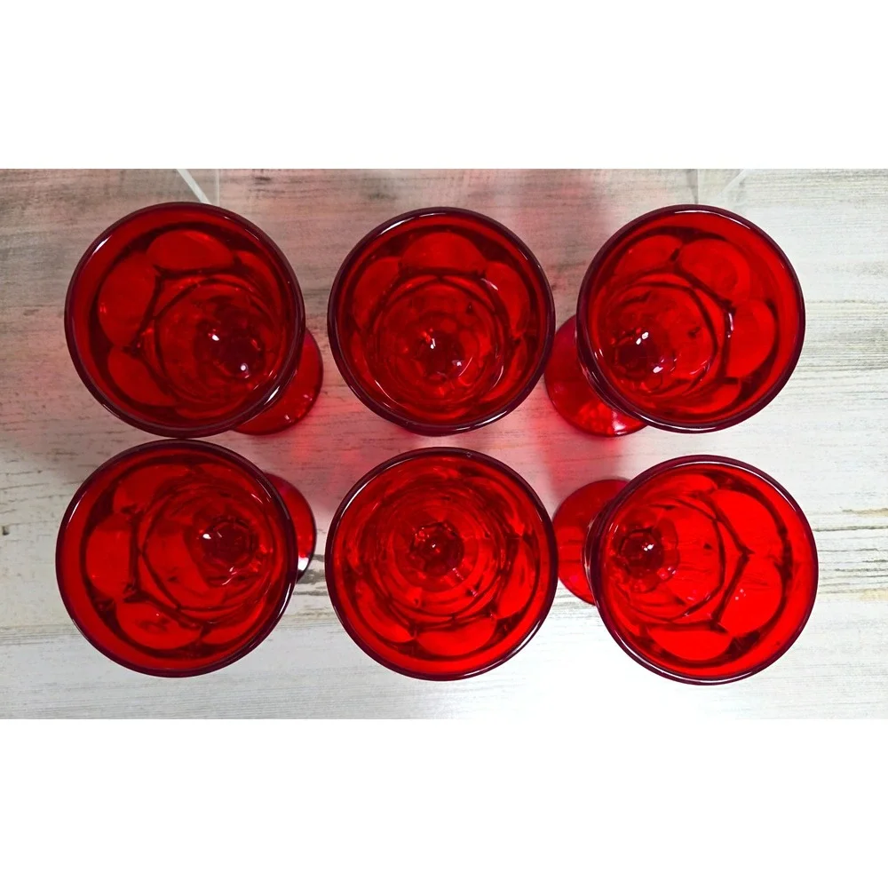 Fostoria Argus Ruby Red WineGlass Goblet 4.75